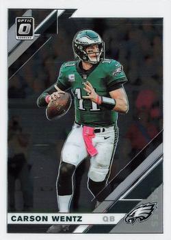#78 Carson Wentz - Philadelphia Eagles - 2019 Donruss Optic Football