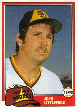 #794 John Littlefield - San Diego Padres - 1981 Topps Baseball