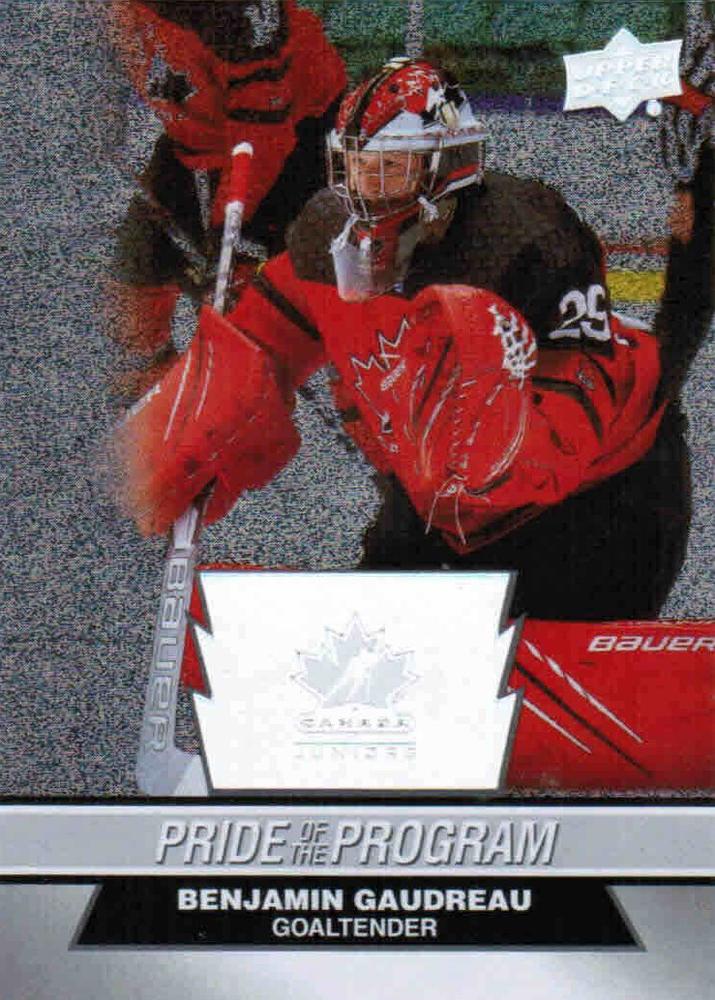 #79 Benjamin Gaudreau - Canada - 2023 Upper Deck Team Canada Juniors - Patterned Foilboard Hockey