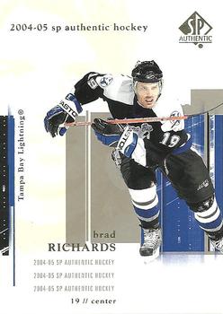 #79 Brad Richards - Tampa Bay Lightning - 2004-05 SP Authentic Hockey