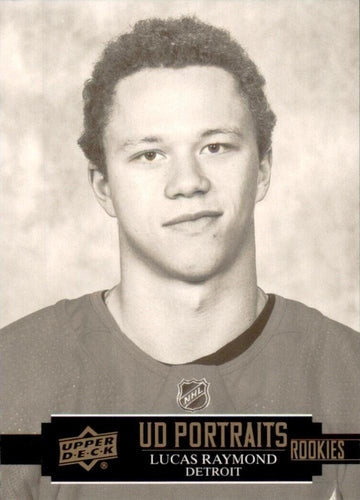 #P-79 Lucas Raymond - Detroit Red Wings - 2021-22 Upper Deck - UD Portraits Hockey