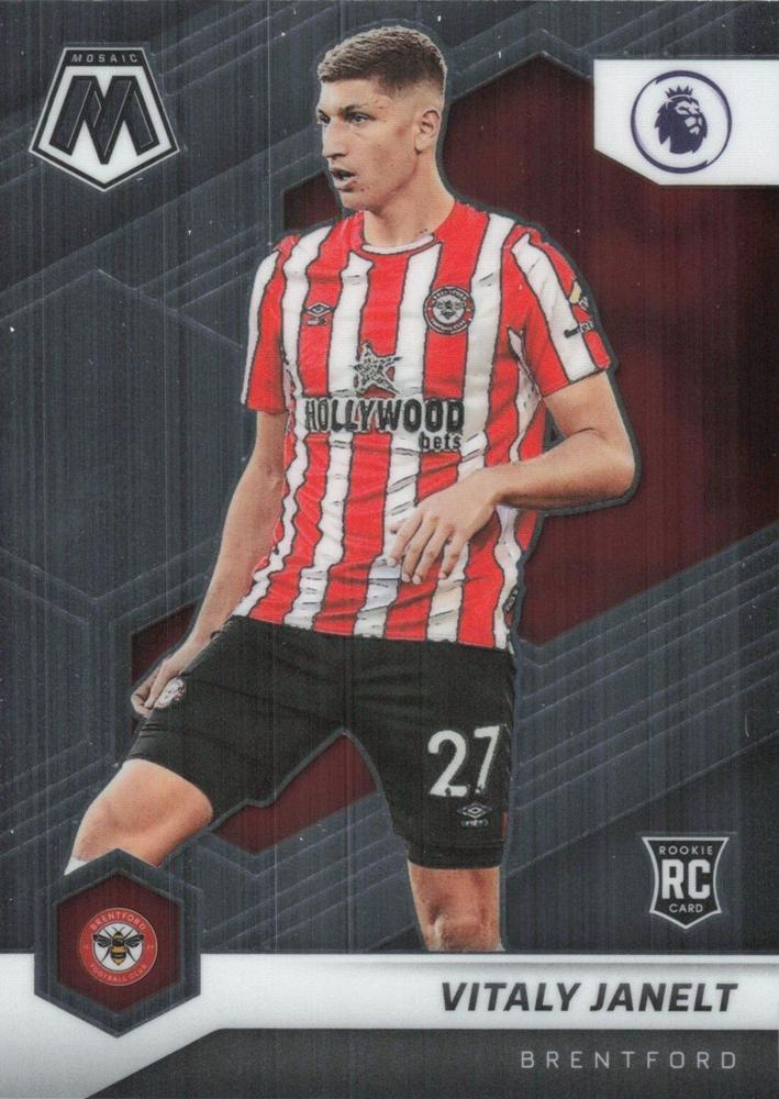 #79 Vitaly Janelt - Brentford - 2021-22 Panini Mosaic Premier League Soccer