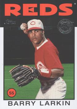 #86B-79 Barry Larkin - Cincinnati Reds - 2021 Topps - 1986 Topps Baseball 35th Anniversary Series One Baseball