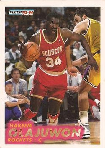 #79 Hakeem Olajuwon - Houston Rockets - 1993-94 Fleer Basketball