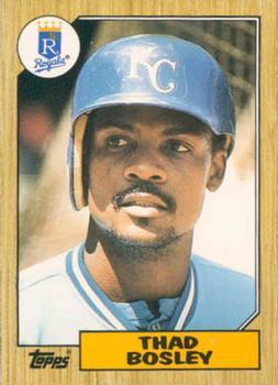 #7T Thad Bosley - Kansas City Royals - 1987 Topps Traded Baseball