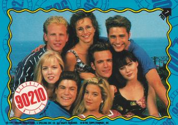 #7 Cast - 1991 Topps Beverly Hills 90210 - Stickers