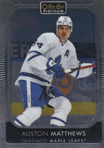 #7 Auston Matthews - Toronto Maple Leafs - 2021-22 O-Pee-Chee Platinum Hockey
