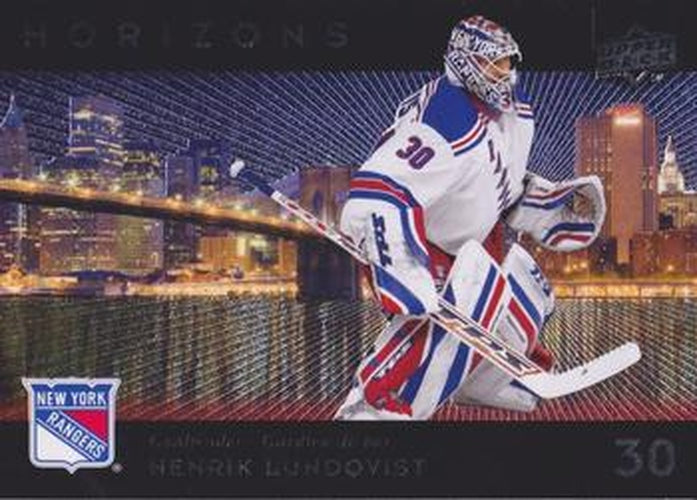 #H7 Henrik Lundqvist - New York Rangers - 2009-10 Upper Deck McDonald's - Horizons Hockey