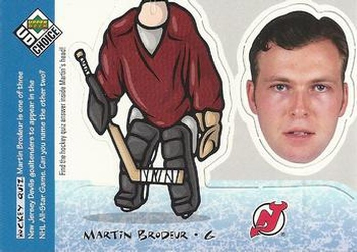 #BH7 Martin Brodeur - New Jersey Devils - 1998-99 UD Choice - Bobbing Head Hockey