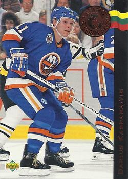 #ER7 Darius Kasparaitis - New York Islanders - 1992-93 Upper Deck - Euro-Rookies Hockey