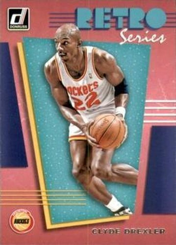 #7 Clyde Drexler - Houston Rockets - 2019-20 Donruss - Retro Series Basketball