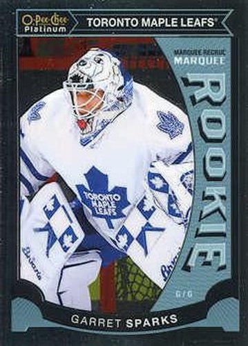 #M7 Garret Sparks - Toronto Maple Leafs - 2015-16 O-Pee-Chee Platinum - Marquee Rookies Hockey