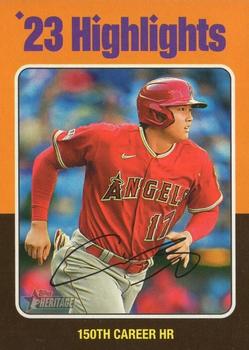 #7 150th Career HR (Shohei Ohtani) - Los Angeles Angels - 2024 Topps Heritage Baseball
