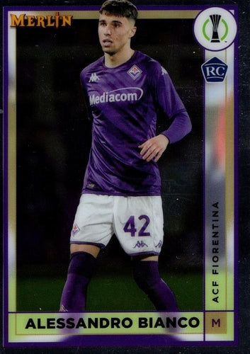 #7 Alessandro Bianco - Fiorentina - 2022-23 Merlin Chrome UEFA Club Competitions Soccer