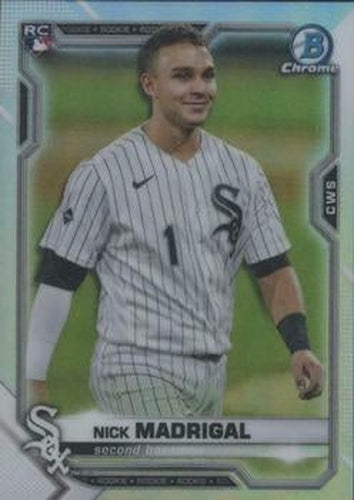 #7b Nick Madrigal - Chicago White Sox - 2021 Bowman Chrome Baseball
