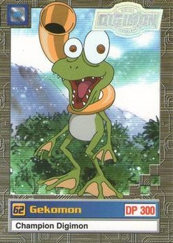 #7of32 62 Gekomon - 2000 Upper Deck Digimon Series 2