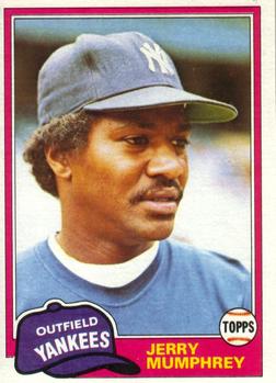 #808 Jerry Mumphrey - New York Yankees - 1981 Topps Baseball