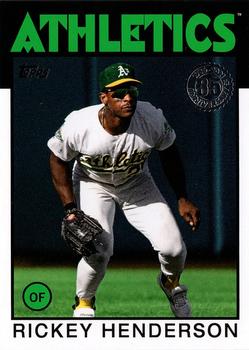 #86B-80 Rickey Henderson - Oakland Athletics - 2021 Topps - 1986 Topps Baseball 35th Anniversary Series One Baseball
