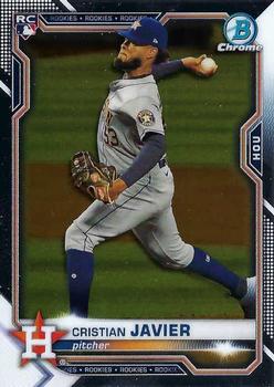 #80 Cristian Javier - Houston Astros - 2021 Bowman Chrome Baseball