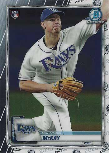 #80 Brendan McKay - Tampa Bay Rays - 2020 Bowman Chrome Baseball