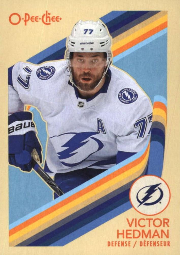 #80 Victor Hedman - Tampa Bay Lightning - 2023-24 O-Pee-Chee - Retro Hockey