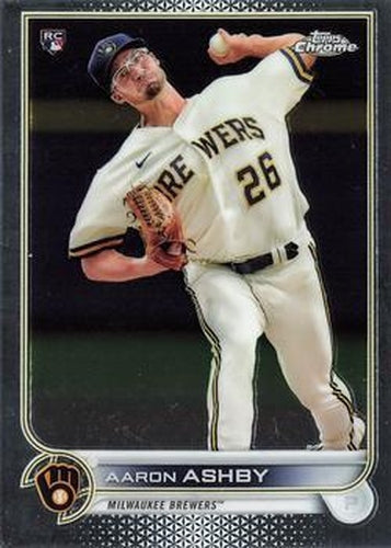 #80 Aaron Ashby - Milwaukee Brewers - 2022 Topps Chrome Baseball