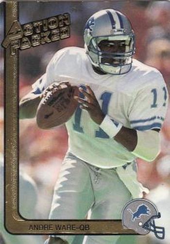 #80 Andre Ware - Detroit Lions - 1991 Action Packed Football