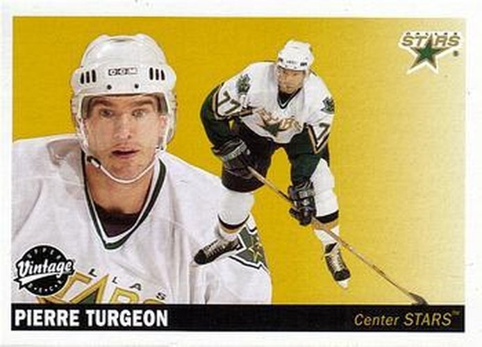 #80 Pierre Turgeon - Dallas Stars - 2002-03 Upper Deck Vintage Hockey