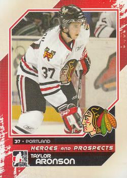 #80 Taylor Aronson - Portland Winterhawks - 2010-11 In The Game Heroes and Prospects Hockey