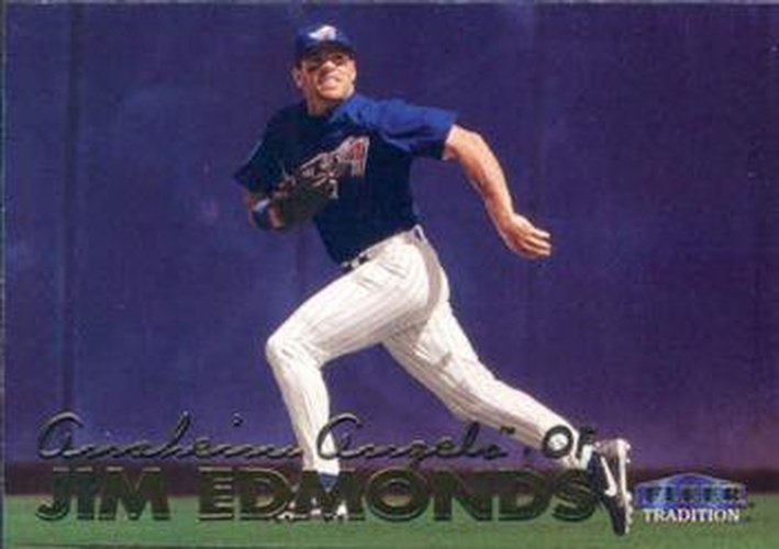 #80 Jim Edmonds - Anaheim Angels - 1999 Fleer Tradition Baseball