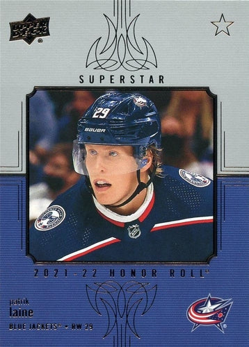 #HR-80 Patrik Laine - Columbus Blue Jackets - 2021-22 Upper Deck - Honor Roll Hockey