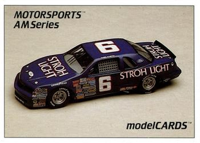 #80 Mark Martin's Car - Roush Racing - 1992 Motorsports Modelcards AM Series Racing