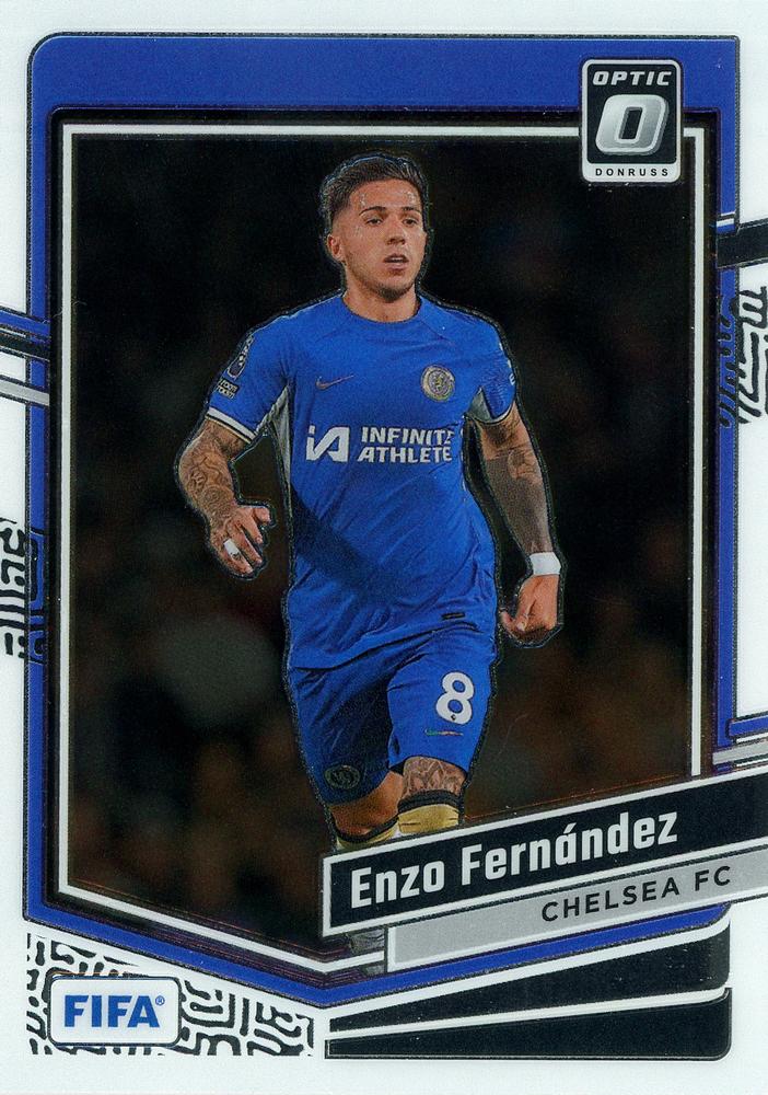 #80 Enzo Fernandez - Chelsea FC - 2023-24 Donruss - Optic Soccer
