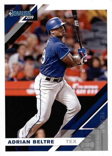 #80a Adrian Beltre - Texas Rangers - 2019 Donruss Baseball