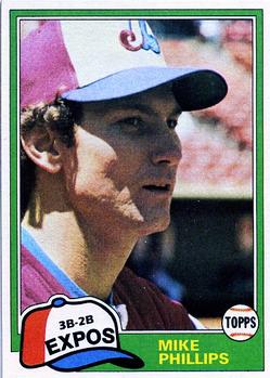 #813 Mike Phillips - Montreal Expos - 1981 Topps Baseball