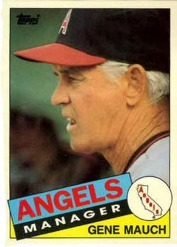 #81T Gene Mauch - California Angels - 1985 Topps Traded Baseball
