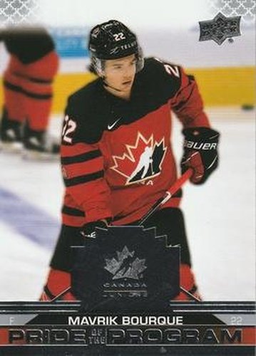 #81 Mavrik Bourque - Canada - 2022-23 Upper Deck Team Canada Juniors Hockey