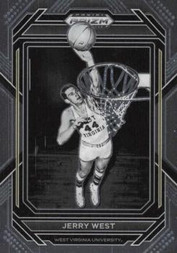 #81 Jerry West - West Virginia Mountaineers - 2023 Panini Prizm Draft Picks Basketball