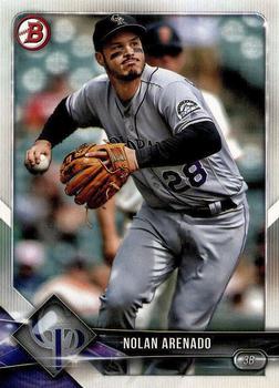 #81 Nolan Arenado - Colorado Rockies - 2018 Bowman Baseball