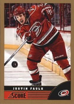 #81 Justin Faulk - Carolina Hurricanes - 2013-14 Score - Gold Hockey