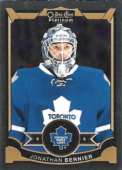 #81 Jonathan Bernier - Toronto Maple Leafs - 2015-16 O-Pee-Chee Platinum Hockey