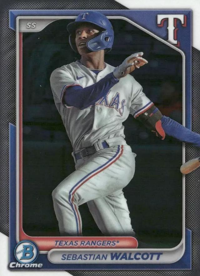 #BCP-81 Sebastian Walcott - Texas Rangers - 2024 Bowman - Chrome Prospects Baseball