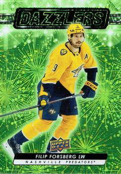 #DZ-81 Filip Forsberg - Nashville Predators - 2023-24 Upper Deck - Dazzlers Green Hockey