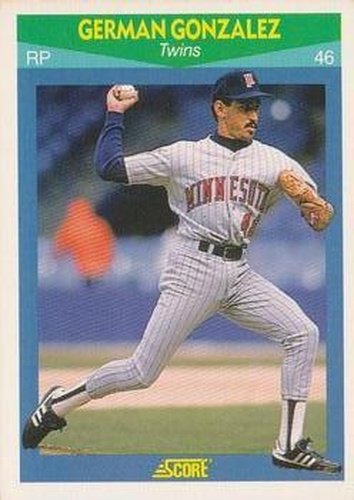 #81 German Gonzalez - Minnesota Twins - 1990 Score Rising Stars Baseball