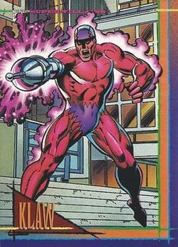#81 Klaw - 1993 SkyBox Marvel Universe