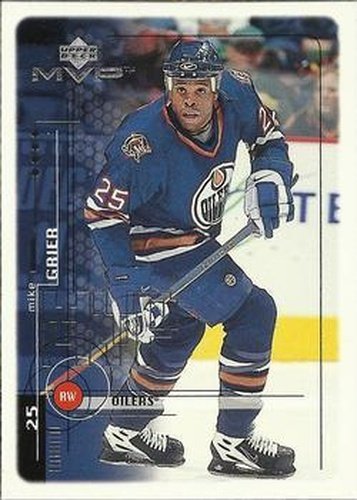 #81 Mike Grier - Edmonton Oilers - 1998-99 Upper Deck MVP Hockey