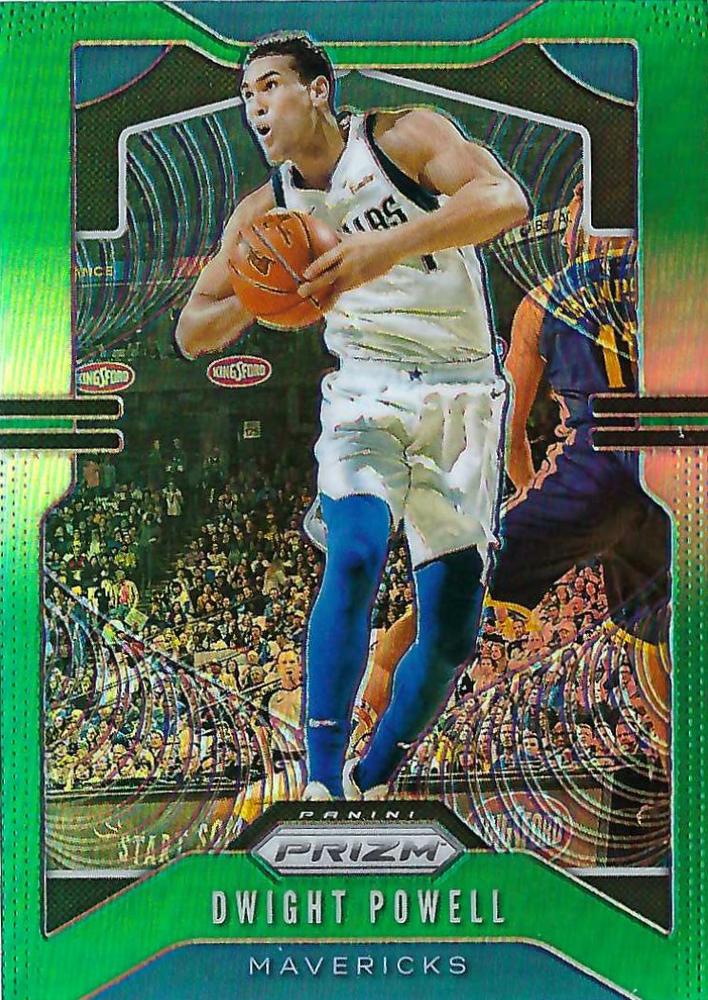 #81 Dwight Powell - Dallas Mavericks - 2019-20 Panini Prizm - Prizms Green Basketball