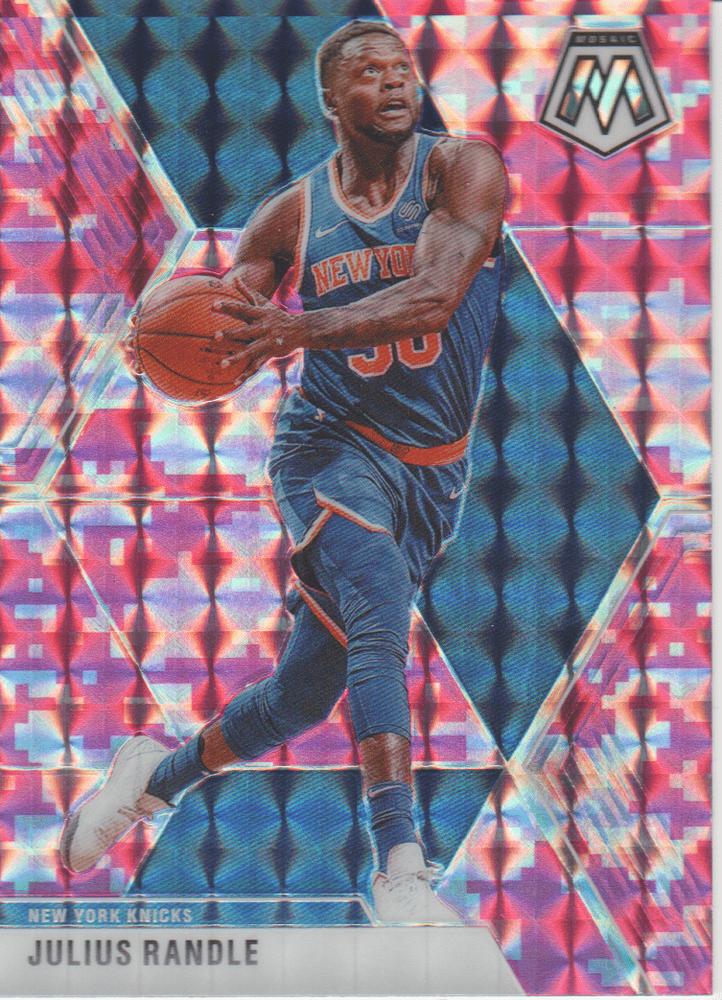 #81 Julius Randle - New York Knicks - 2019-20 Panini Mosaic - Camo Pink Basketball