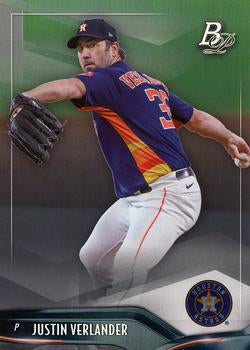 #81 Justin Verlander - Houston Astros - 2021 Bowman Platinum Baseball