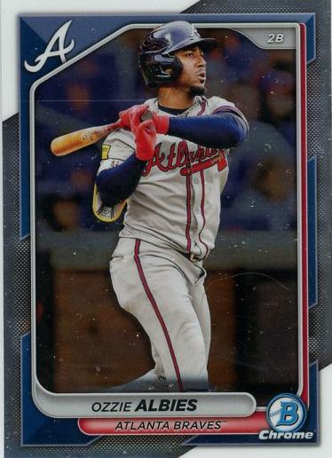 #81 Ozzie Albies - Atlanta Braves - 2024 Bowman Chrome Baseball